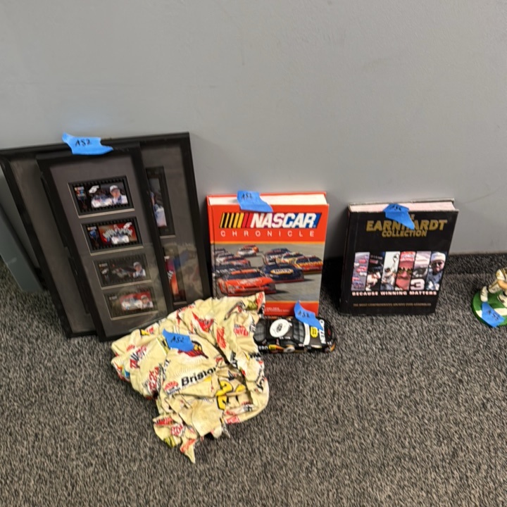assorted NASCAR memorabilia